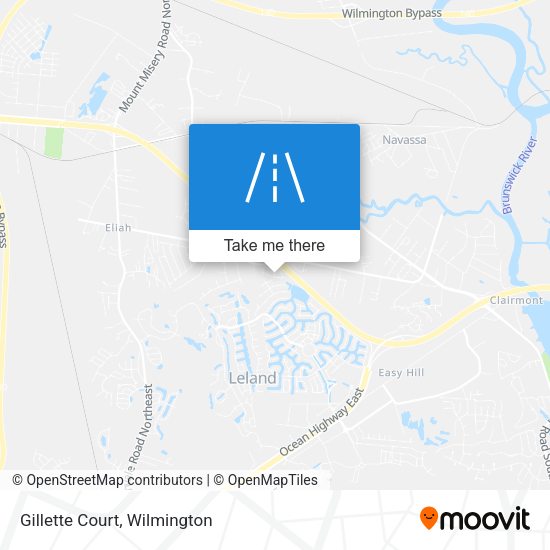 Mapa de Gillette Court