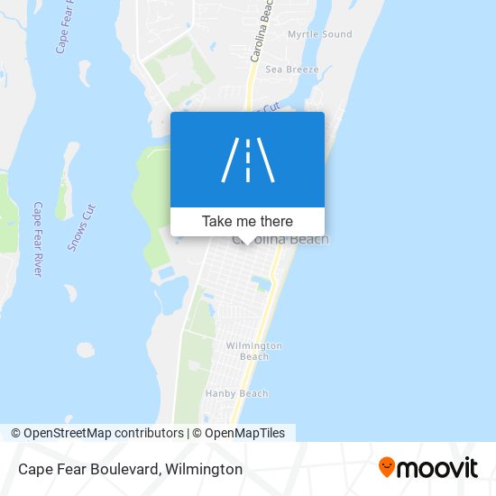 Cape Fear Boulevard map