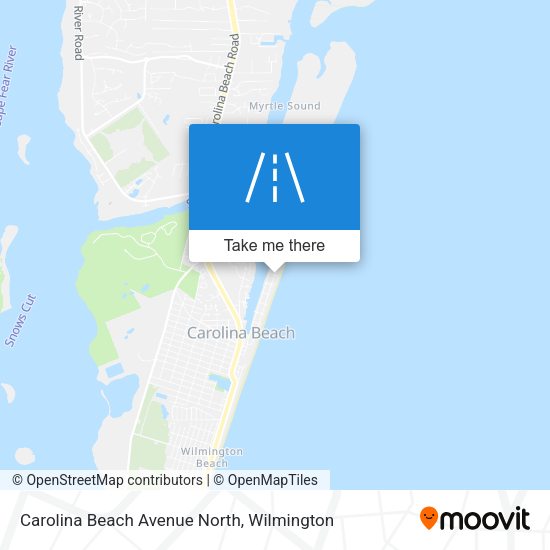 Mapa de Carolina Beach Avenue North