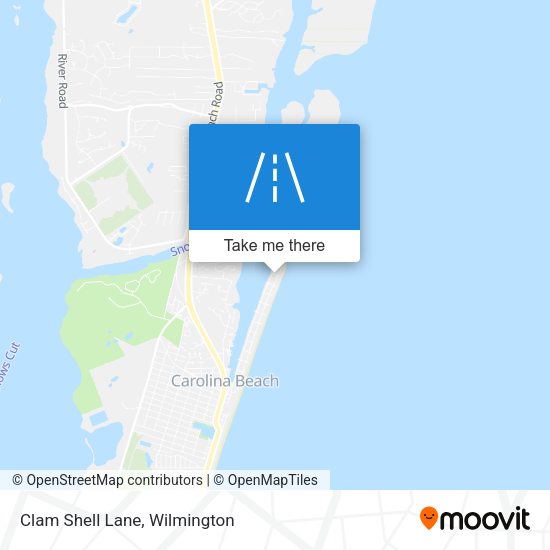 Clam Shell Lane map