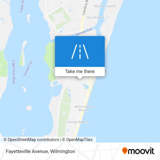 Fayetteville Avenue map