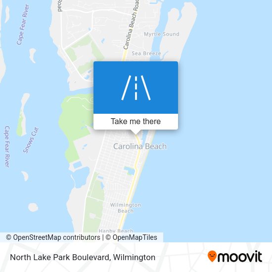 North Lake Park Boulevard map