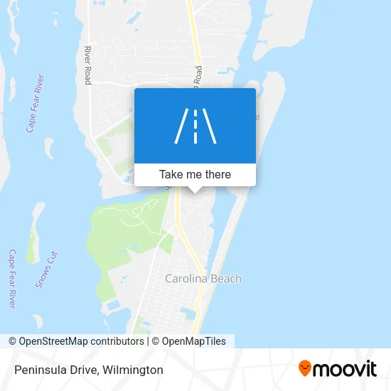 Peninsula Drive map