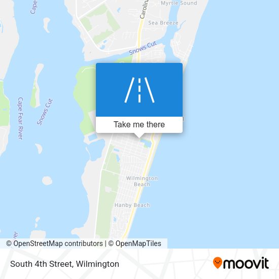 South 4th Street map