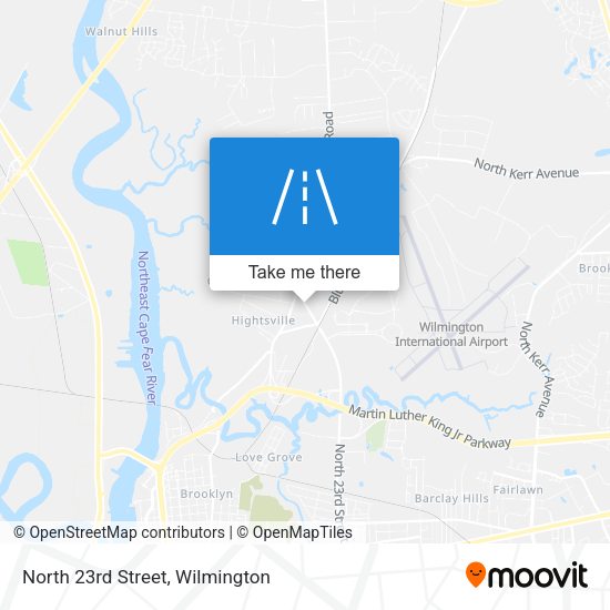 Mapa de North 23rd Street