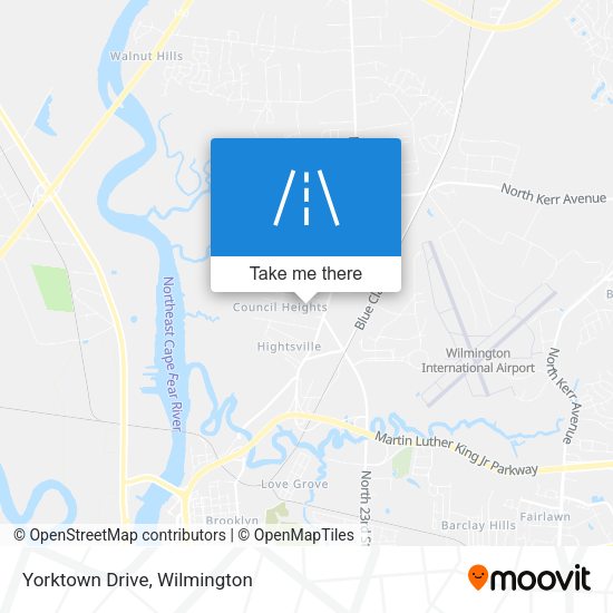 Mapa de Yorktown Drive