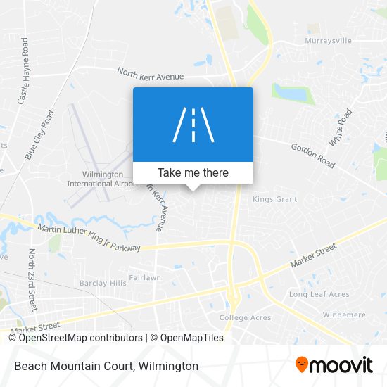 Beach Mountain Court map