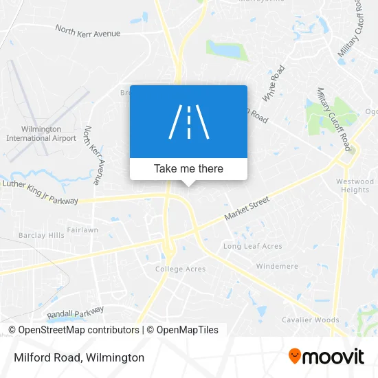 Milford Road map