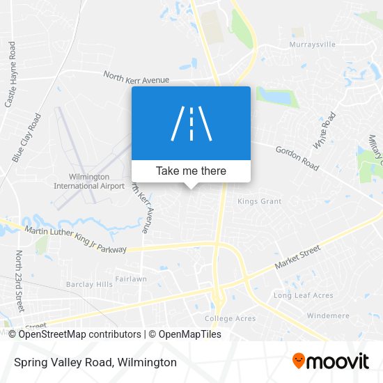Spring Valley Road map