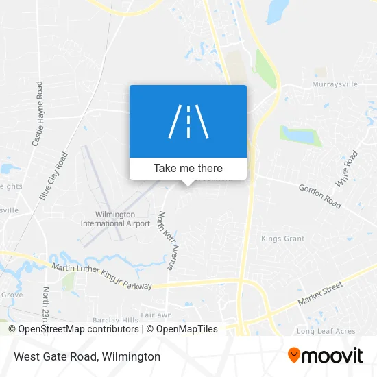 West Gate Road map