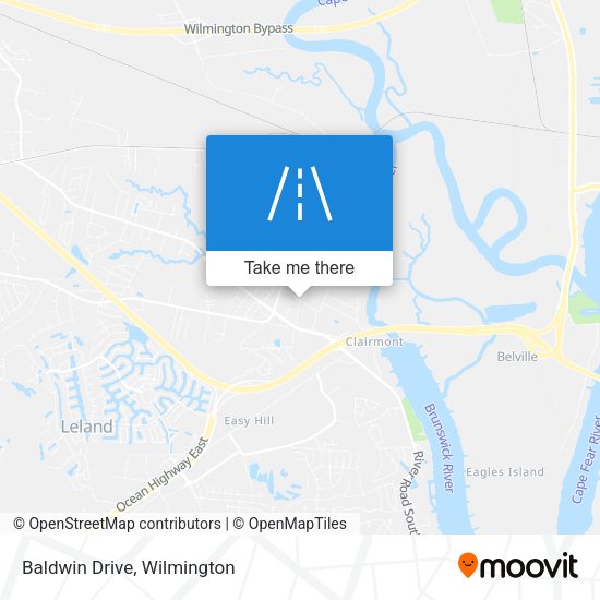 Mapa de Baldwin Drive