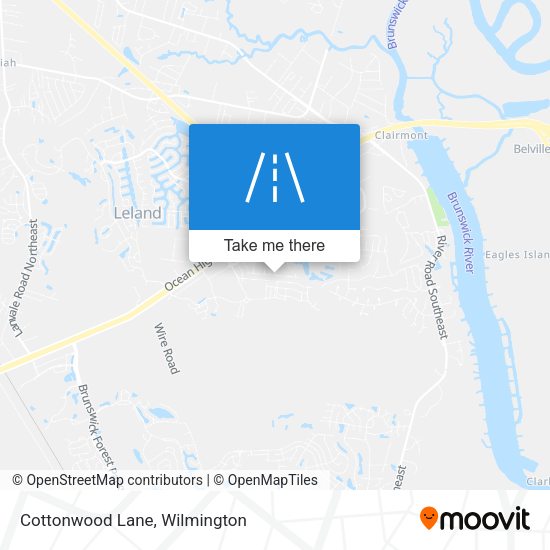 Cottonwood Lane map