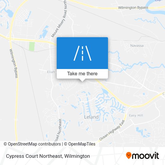 Mapa de Cypress Court Northeast