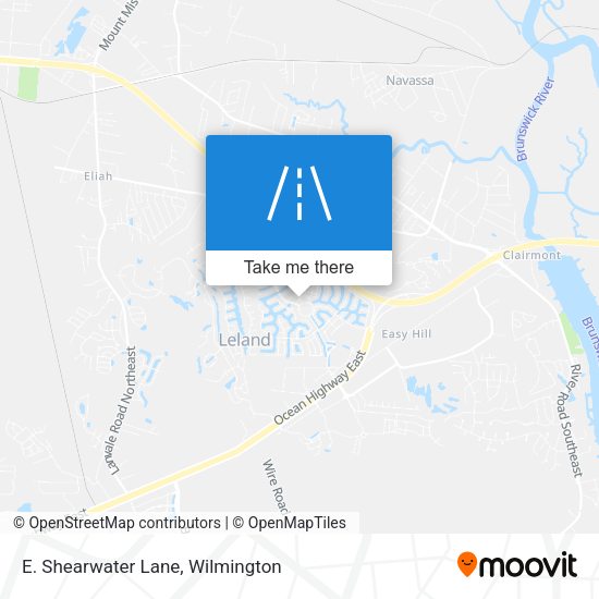 Mapa de E. Shearwater Lane