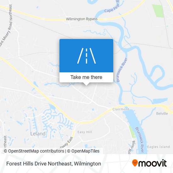 Forest Hills Drive Northeast map
