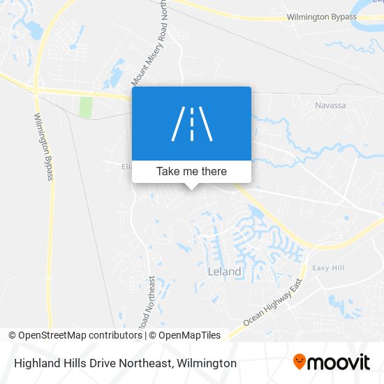 Highland Hills Drive Northeast map