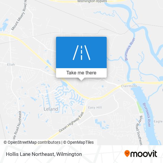 Hollis Lane Northeast map