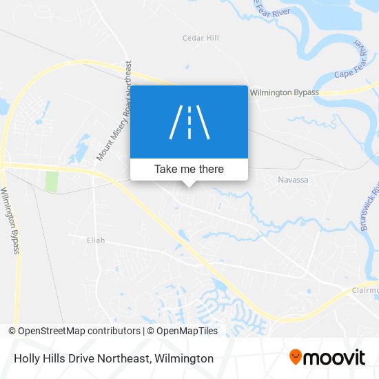 Holly Hills Drive Northeast map