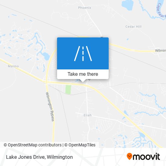 Lake Jones Drive map