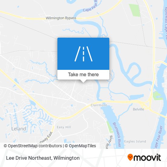 Lee Drive Northeast map