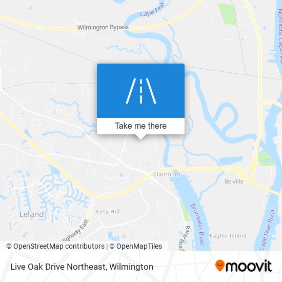 Live Oak Drive Northeast map