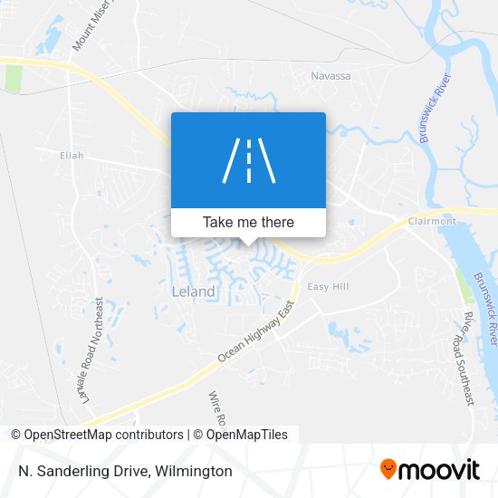 N. Sanderling Drive map