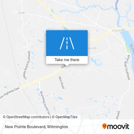 New Pointe Boulevard map