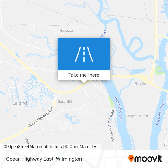 Mapa de Ocean Highway East