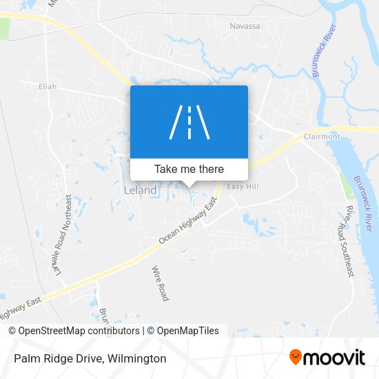 Mapa de Palm Ridge Drive