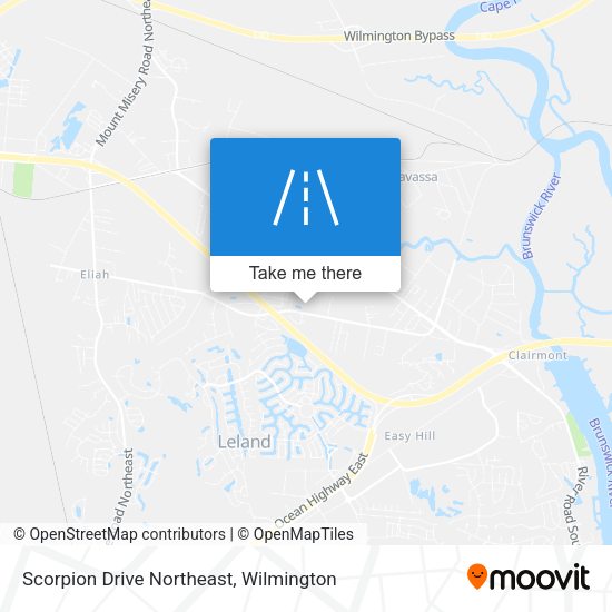 Mapa de Scorpion Drive Northeast