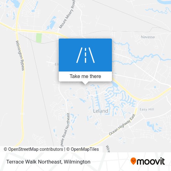 Terrace Walk Northeast map