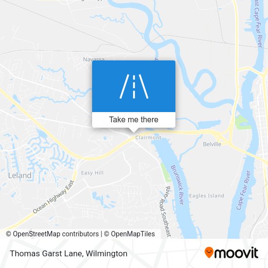 Thomas Garst Lane map