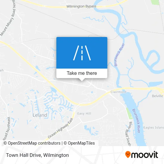 Town Hall Drive map