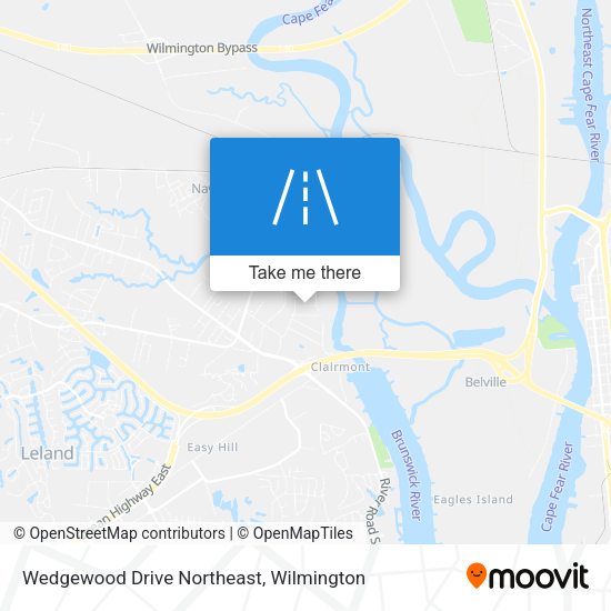 Wedgewood Drive Northeast map