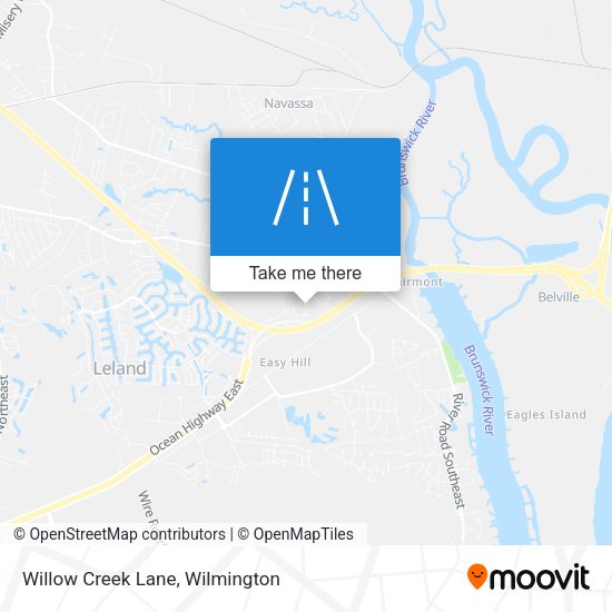 Willow Creek Lane map