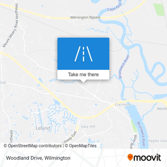 Mapa de Woodland Drive
