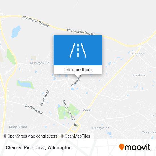 Charred Pine Drive map