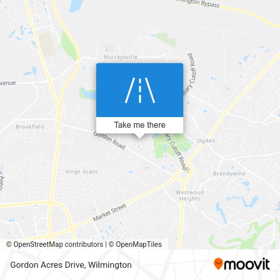 Gordon Acres Drive map