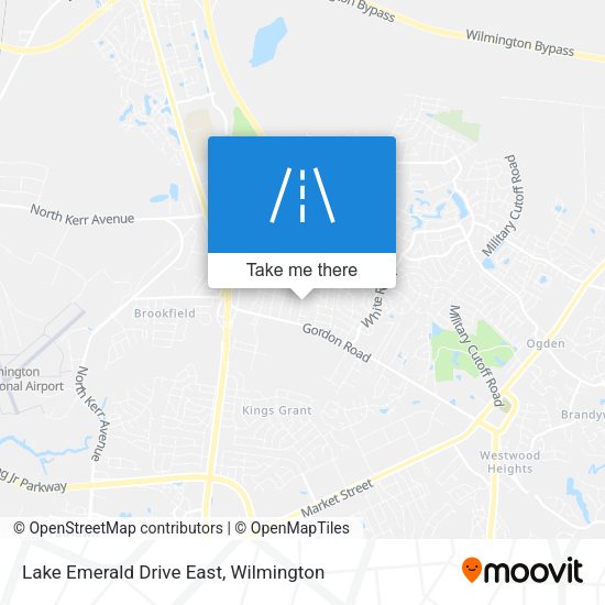 Lake Emerald Drive East map