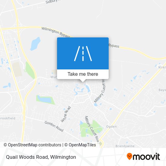 Quail Woods Road map