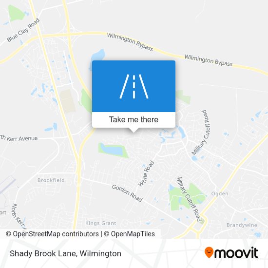 Shady Brook Lane map