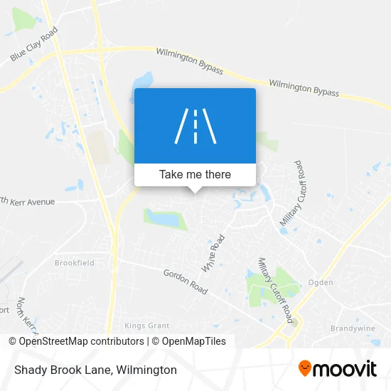 Shady Brook Lane map