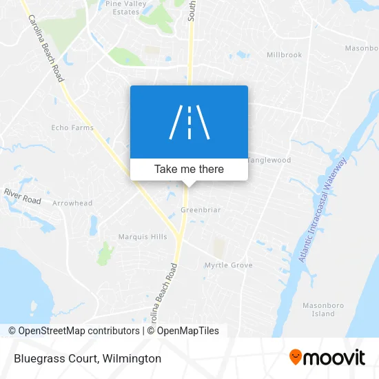 Bluegrass Court map