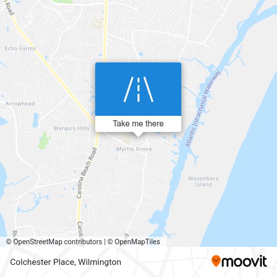 Mapa de Colchester Place