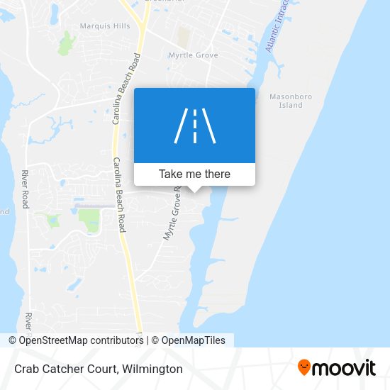 Crab Catcher Court map