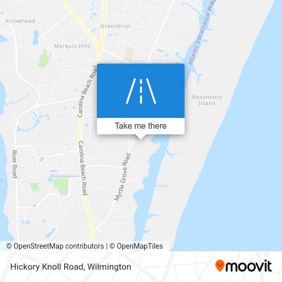 Hickory Knoll Road map