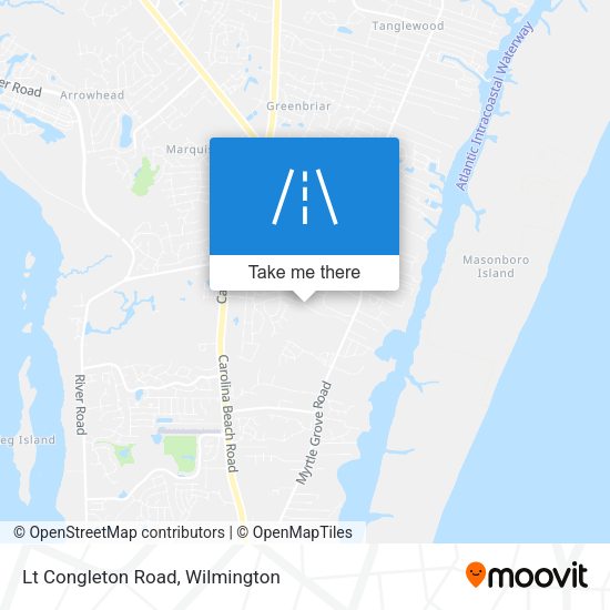 Lt Congleton Road map