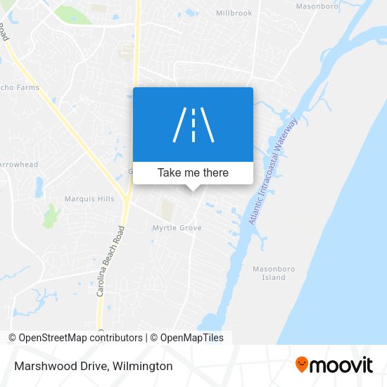 Marshwood Drive map