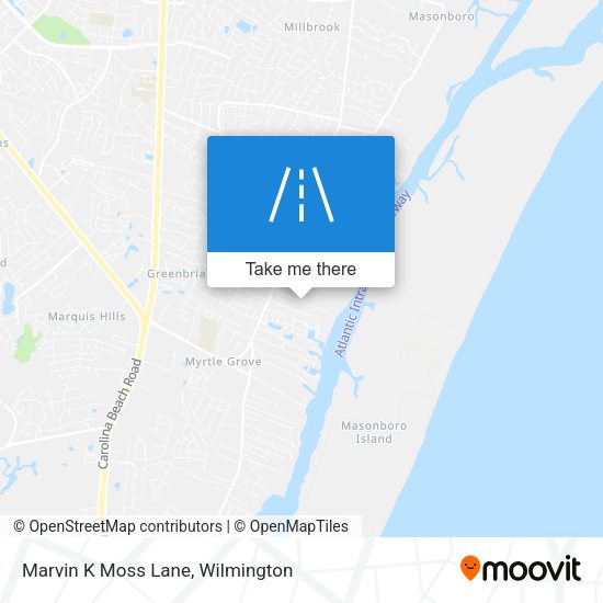 Marvin K Moss Lane map