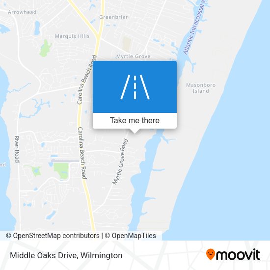 Middle Oaks Drive map